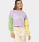Signature Crop Block Crew lila