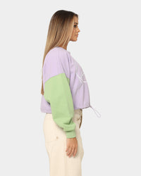 Signature Crop Block Crew lila
