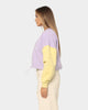Signature Crop Block Crew lila