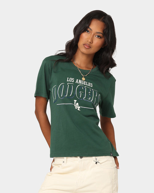 Majestic Athletic Women's Los Angeles Dodgers Boxy T-Shirt Dark Cedar