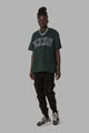DXXMLife L-6 A Hi Vis Oversized T-Shirt Dark Green