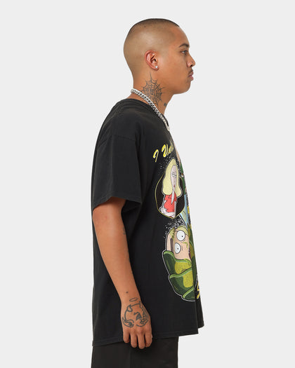 Goat Crew X Rick And Morty Jerry Vintage T-Shirt Washed Black