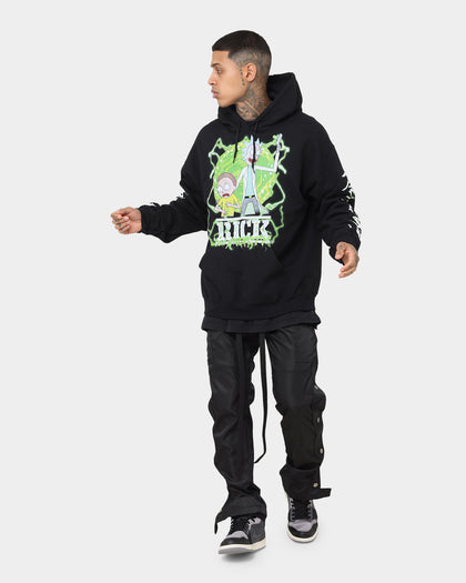 Goat Crew X Rick And Morty Portal Hoodie Black