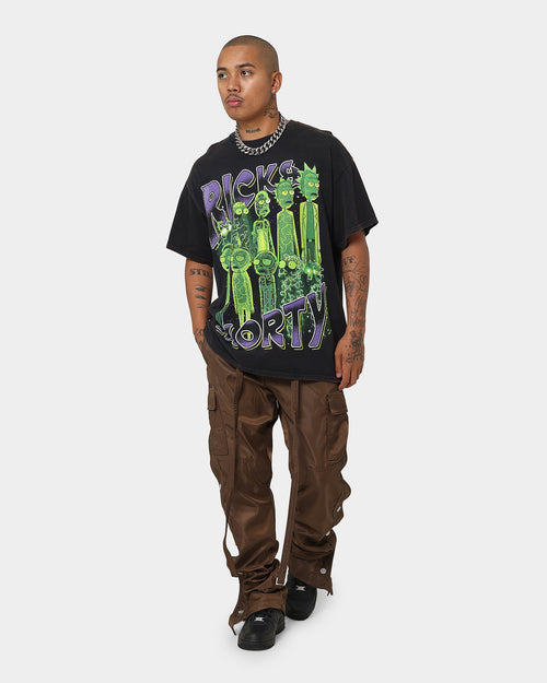 Goat Crew X Rick And Morty R&M Vintage T-Shirt Washed Black
