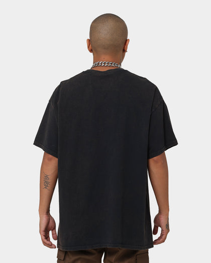 Goat Crew X Rick And Morty R&M Vintage T-Shirt Washed Black