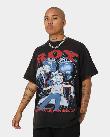 Goat Crew X Rick And Morty Roy Vintage T-Shirt Washed Black