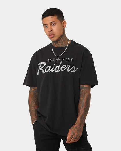 Mitchell & Ness Los Angeles Raiders Script T-Shirt Faded Black