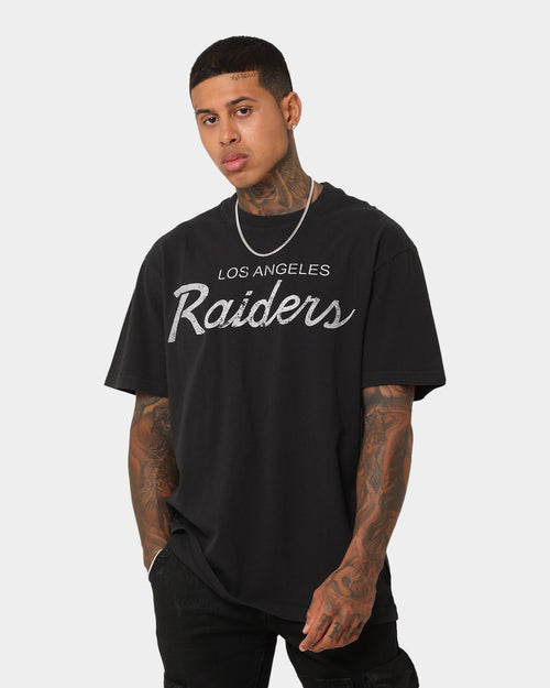 Mitchell & Ness Los Angeles Raiders Script T-Shirt Faded Black