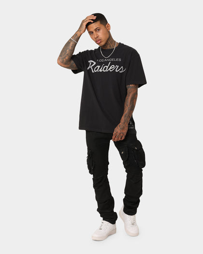 Mitchell & Ness Los Angeles Raiders Script T-Shirt Faded Black