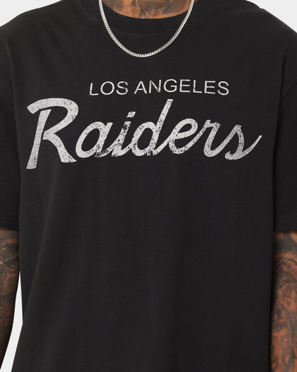 Mitchell & Ness Los Angeles Raiders Script T-Shirt Faded Black