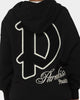 Loiter Paradise Zip Hoodie Off Black