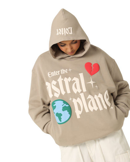 Loiter Astral Plane Hoodie Tan