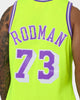 Mitchell & Ness Dennis Rodman Los Angeles Lakers '98-'99 Neon Jersey Neon Yellow