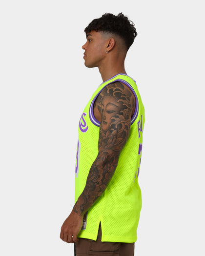 Mitchell & Ness Dennis Rodman Los Angeles Lakers '98-'99 Neon Jersey Neon Yellow