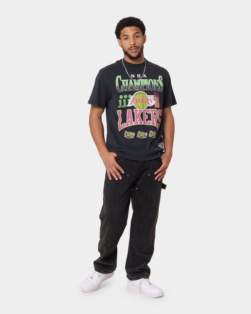 Mitchell & Ness Los Angeles Lakers '00-'02 Champions Neon Vintage T-Shirt Faded Black