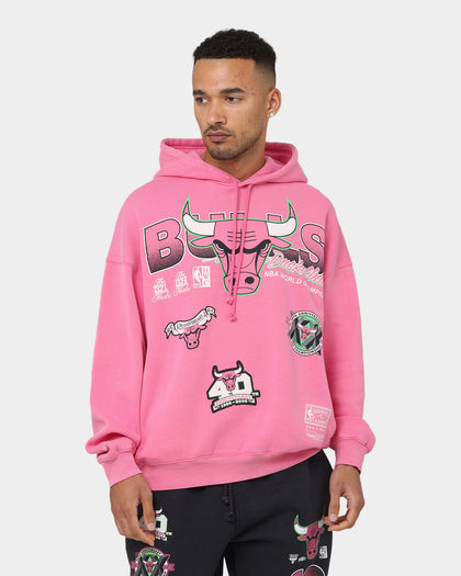 Mitchell & Ness Chicago Bulls Neon Champs Hoodie Neon Pink