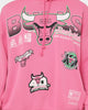 Mitchell & Ness Chicago Bulls Neon Champs Hoodie Neon Pink