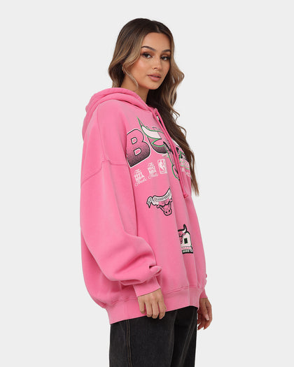 Mitchell & Ness Chicago Bulls Neon Champs Hoodie Neon Pink