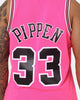 Mitchell & Ness Scottie Pippen Chicago Bulls Neon Tropical Swingman Jersey Neon Pink