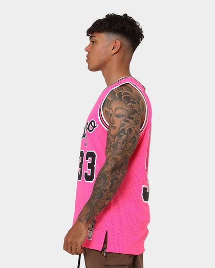 Mitchell & Ness Scottie Pippen Chicago Bulls Neon Tropical Swingman Jersey Neon Pink