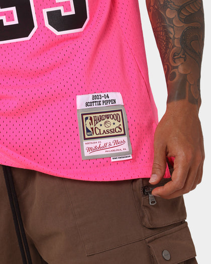Mitchell & Ness Scottie Pippen Chicago Bulls Neon Tropical Swingman Jersey Neon Pink