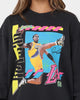 Mitchell & Ness Dennis Rodman Los Angeles Lakers Player Vibes Crewneck Faded Black