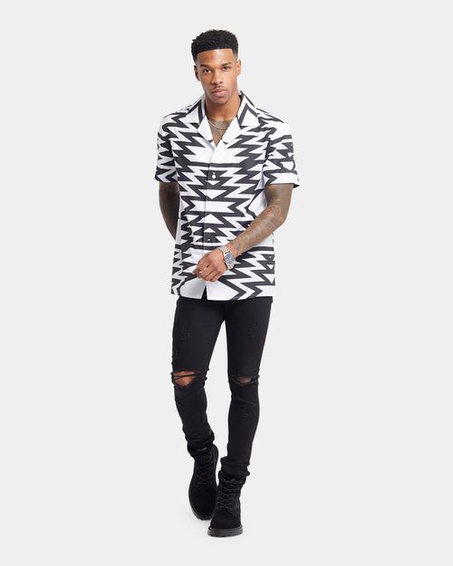 XXIII Mathias Button Up Shirt Black/White