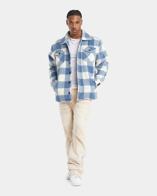XXIII Mikhail Plaid Jacket Blue/White