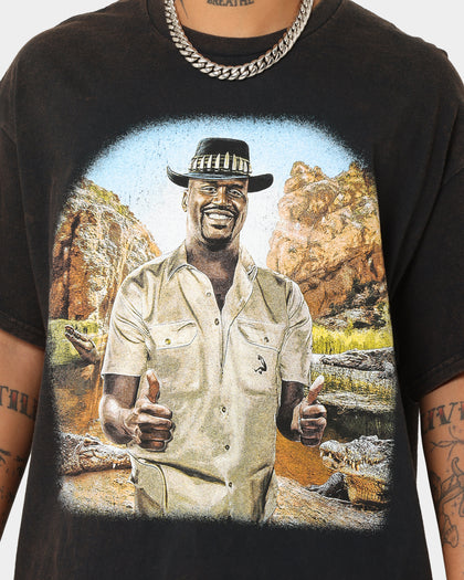 Goat Crew Aussie Shaq T-Shirt Washed Black