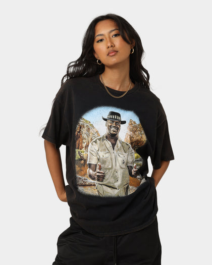 Goat Crew Aussie Shaq T-Shirt Washed Black