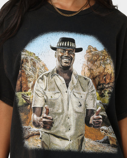 Goat Crew Aussie Shaq T-Shirt Washed Black