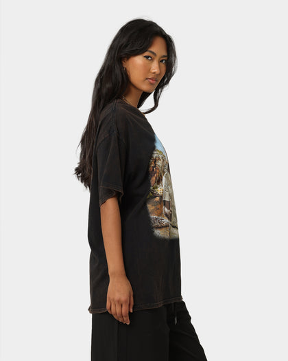 Goat Crew Aussie Shaq T-Shirt Washed Black