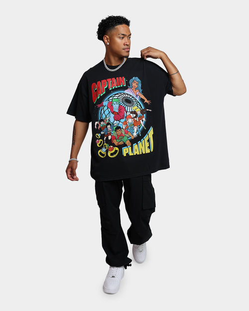 Goat Crew X Captain Planet Captain Planet Vintage T-Shirt Washed Black