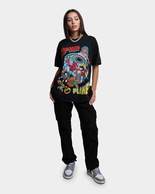 Goat Crew X Captain Planet Captain Planet Vintage T-Shirt Washed Black