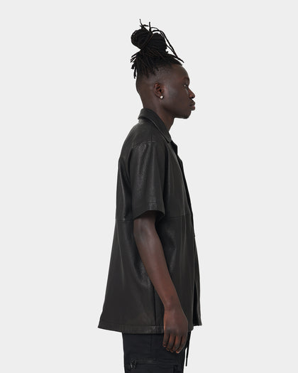 The Anti Order Glasnost Leather Shirt Black