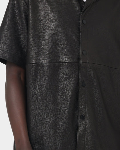 The Anti Order Glasnost Leather Shirt Black