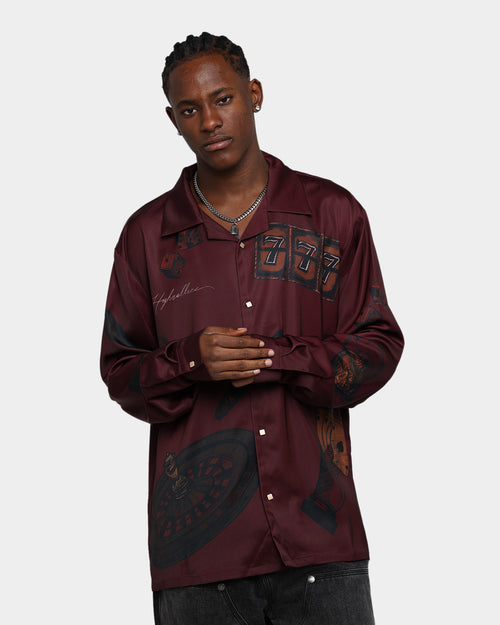International Collective Casino Essentials Button Down Shirt Burgundy