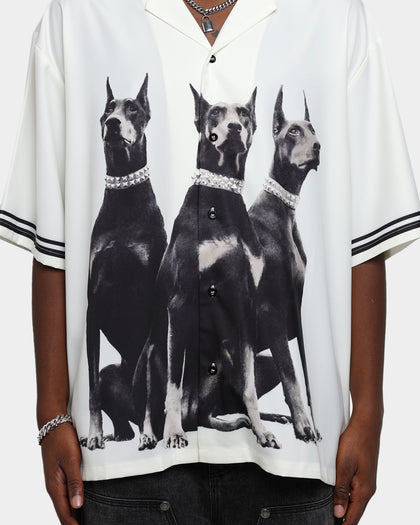 International Collective Doberman Button Down Shirt Light Blue