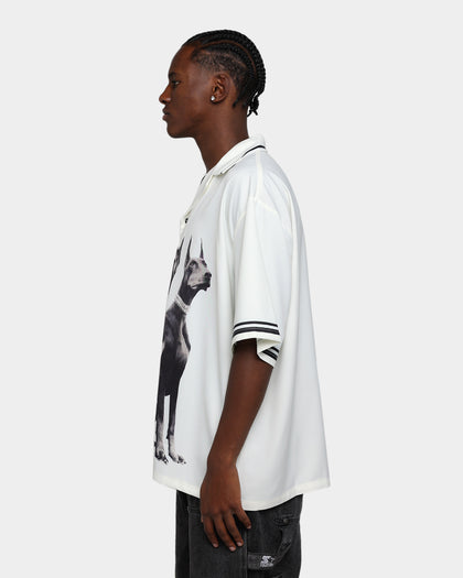 International Collective Doberman Button Down Shirt Light Blue