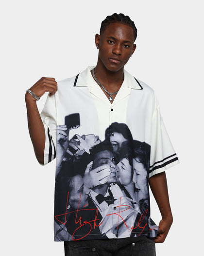 International Collective Ladies Man Button Down Shirt White