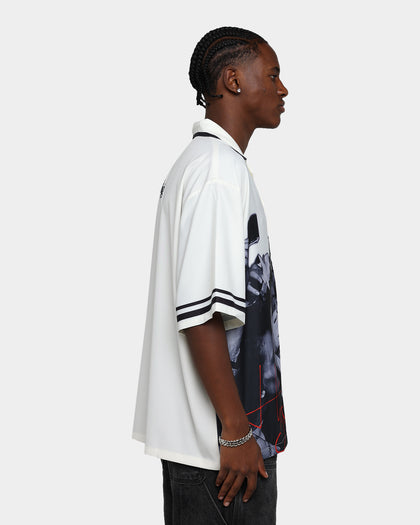 International Collective Ladies Man Button Down Shirt White