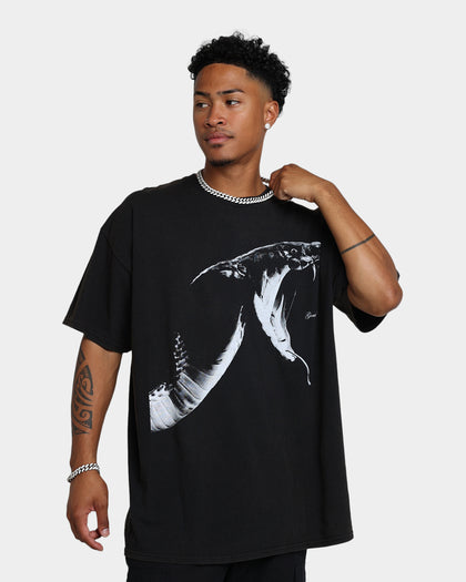 Goat Crew Snake Vintage T-Shirt Black Wash