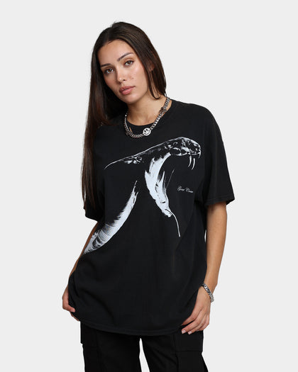 Goat Crew Snake Vintage T-Shirt Black Wash