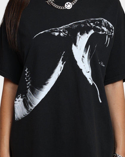 Goat Crew Snake Vintage T-Shirt Black Wash