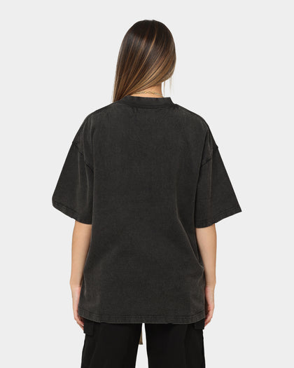 Loiter Love Is War Vintage T-Shirt Vintage Black