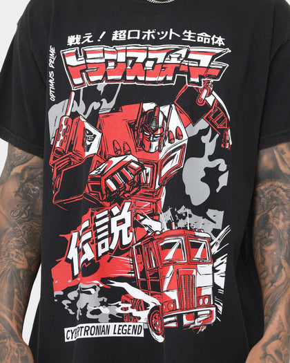 Goat Crew X Transformers Autobots Vintage T-Shirt Black Wash