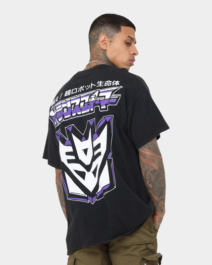 Goat Crew X Transformers Decepticons Vintage T-Shirt Black Wash