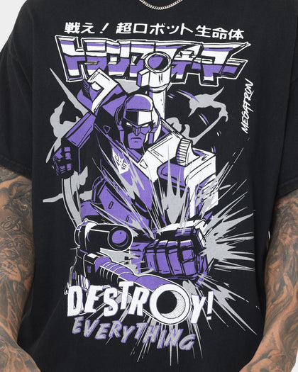 Goat Crew X Transformers Decepticons Vintage T-Shirt Black Wash