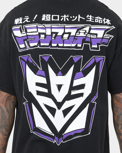 Goat Crew X Transformers Decepticons Vintage T-Shirt Black Wash