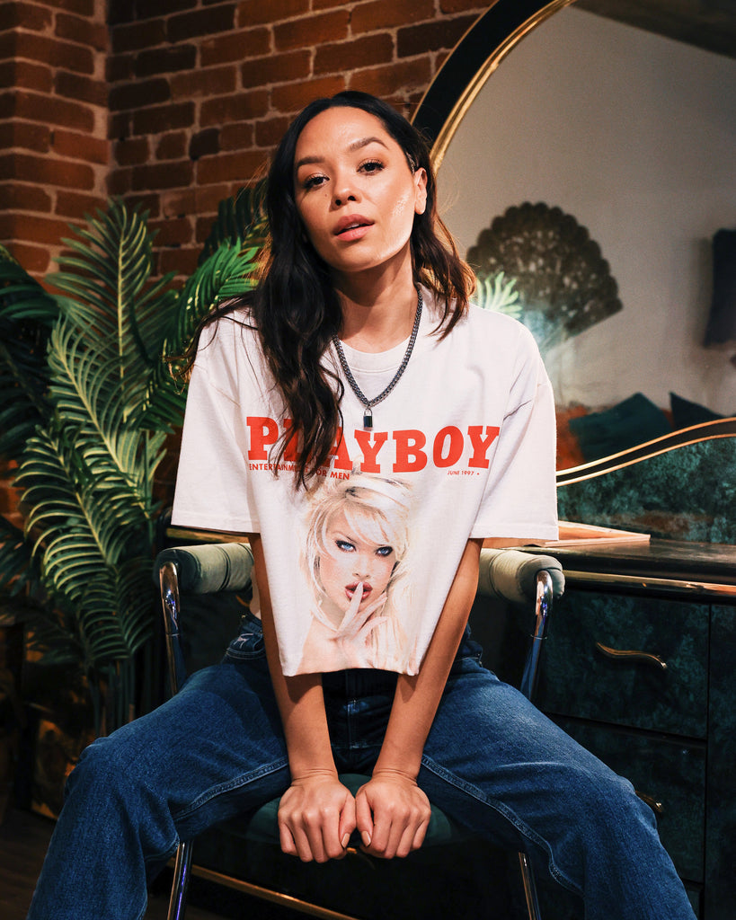 HYSTERIC GRAMOUR PLAYBOY タンクトップ　　　ホワイト HYSTERIC GLAMOUR Women's RAINBOW WOMAN Tank Top 